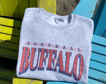Vintage Inspired Buffalo Football Crewneck | Vintage  Bills Crewneck | Bills Mafia | Plus Size
