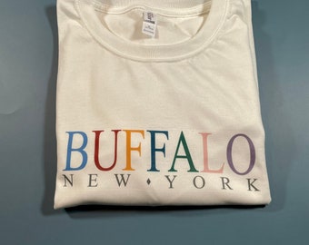 Buffalo Rainbow Long Sleeve Tee | Buffalo Bills Sweatshirt | Bills Mafia | Buffalove | Buffalo Bills Football Tee | Christmas Gift