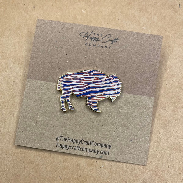 Buffalo Enamel Pin | Buffalo Football Pin | Buffalo Bills Playoffs | Buffalo Wedding Gifts | Groomsmen Gift