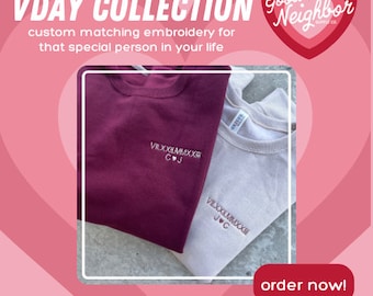 Custom Couples Sweatshirts | Valentines Day Sweatshirts for Couples | Gal Pal Gifts | Gifts for her | Personalized