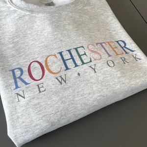 Rochester Rainbow Sweatshirt | Rochester, NY | Rainbow Crewneck |