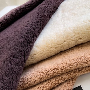 Genuine Australian Sheepskin by the metre Shearling Sheepskin By the Yard For Upholstery Sheepskin For Furniture Sheepskin Panel Bench Throw