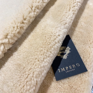 Genuine Ecru Sheepskin Beige For Upholstery Sheepskin Sofa Cover Rug Decorative Throw Seat Pad Cover Fabric Pram Liner Baby Products