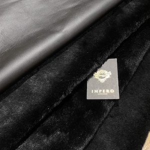 Genuine British Sheepskin Luxury Black Merino Shearling Whole Pelt Leather For Garments Fur Rug Throw Upholstery Baby Hat pram Liner Sofa