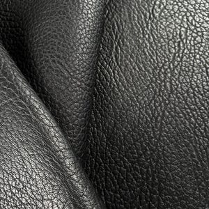 Pelle nera di prima qualità Pelle pieno fiore Pelle di agnello naturale Nappa 0,8 - 0,9 mm / 8 - 9 piedi quadrati Pelle per tappezzeria di giacche Artigianato