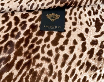 Leopard Print Calf Hide Leather for Bags Shoes Upholstery Leather Working Journal Cover Western Decor