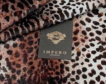 Leopard Print Lambskin Leather Hair On Hide for Crafts, Bag Making & Costume