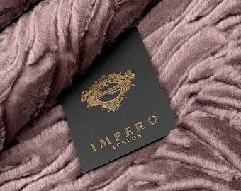 Taupe Grey Embossed Double Faced Sheepskin Hide for Bags Shoes Garments Craft
