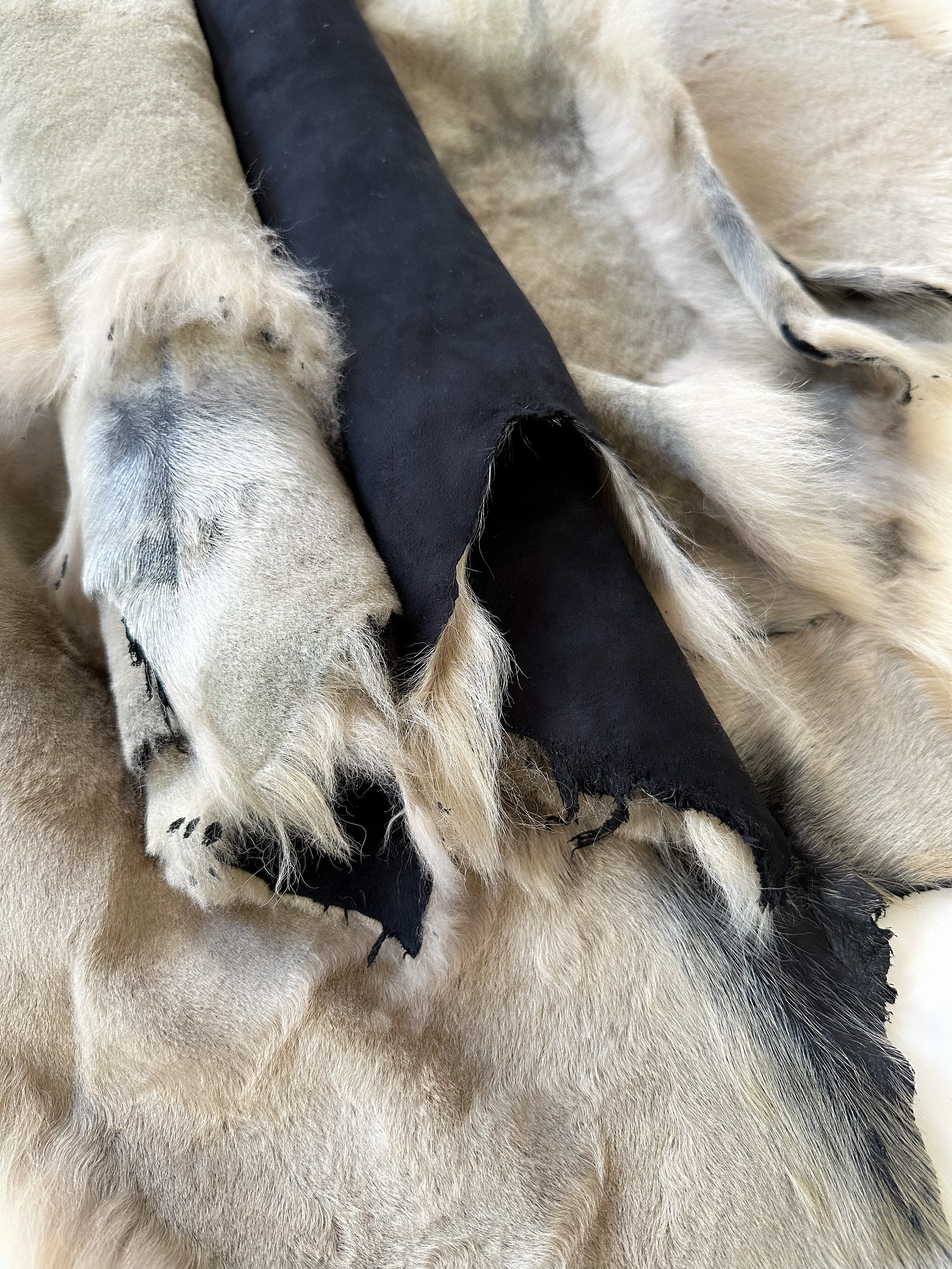 Clearance Natural Sheepskin Hide Throw Home Decor Floor Rug Seat Pad Lambswool Offcuts Scraps Cheap Leather Craft Fabrics Pet Bed Liner