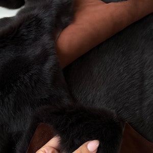 SALE Brown Luxury Sheepskin Fur Hide Skin Sheepskin for Gilet Sheepskin for Collars Decorative Throw Fur Cuff Decor Throw Pram Liners Mat