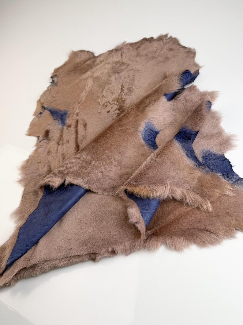 taupe sheepskin smooth wool