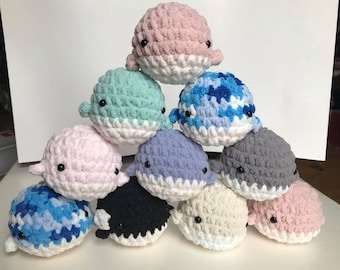 Fluffy Bernat Crochet Whale
