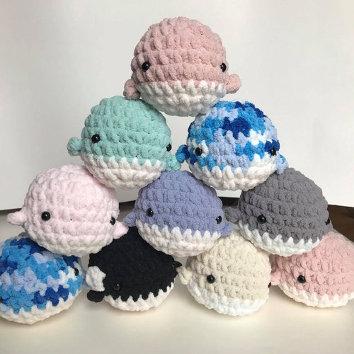 Fluffy Bernat Crochet Whale