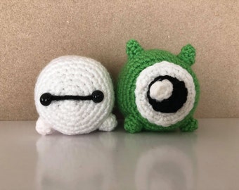 Crochet baymax/mike tsum tsum