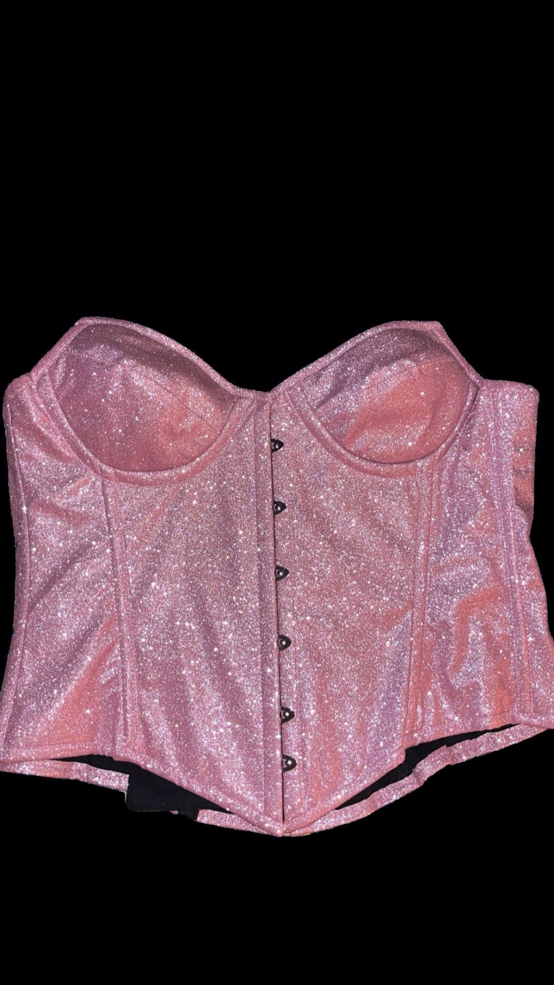 Sparkle Corset In Pink Silver main image 1