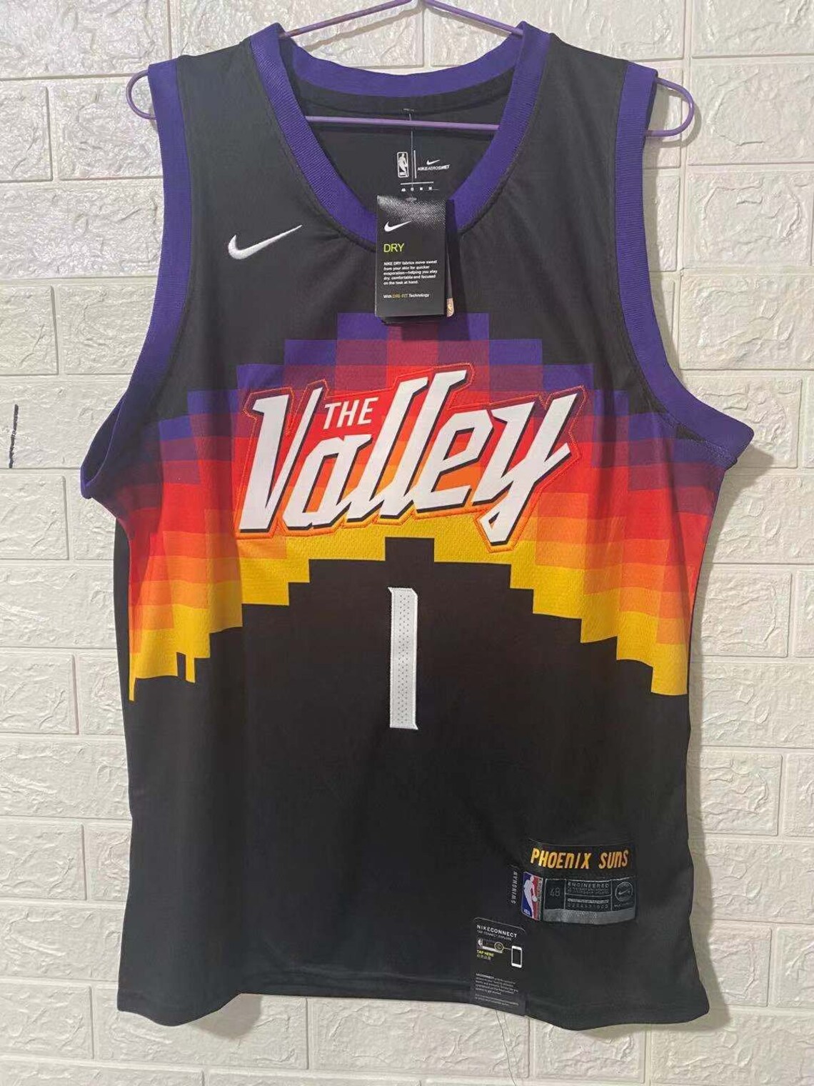 Men's 1 Devin Booker Jersey Suns Basketball Jersey 2021 | Etsy