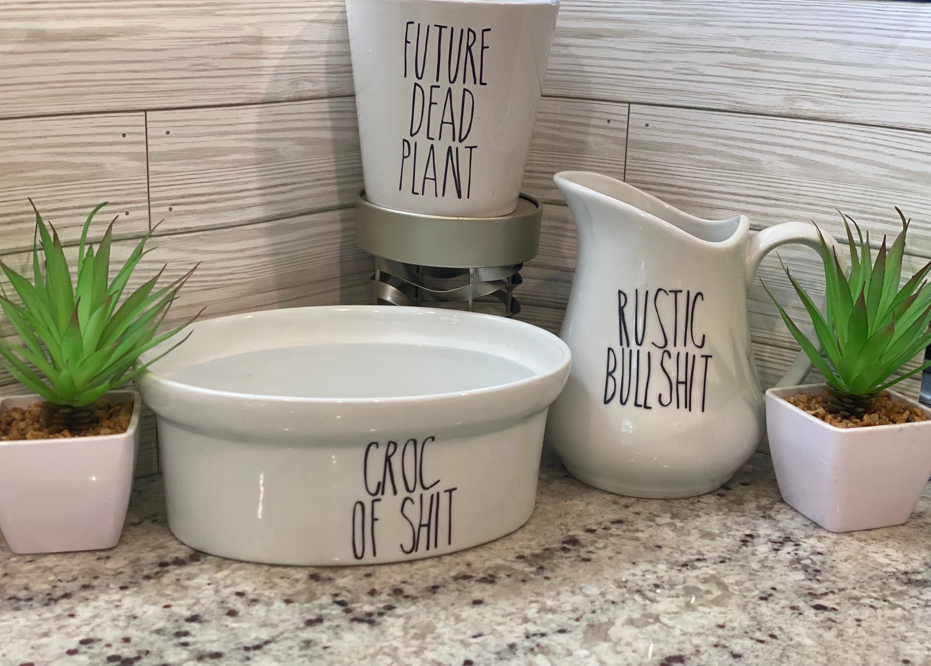 Funny Rae Dunn Inspired Decor Etsy