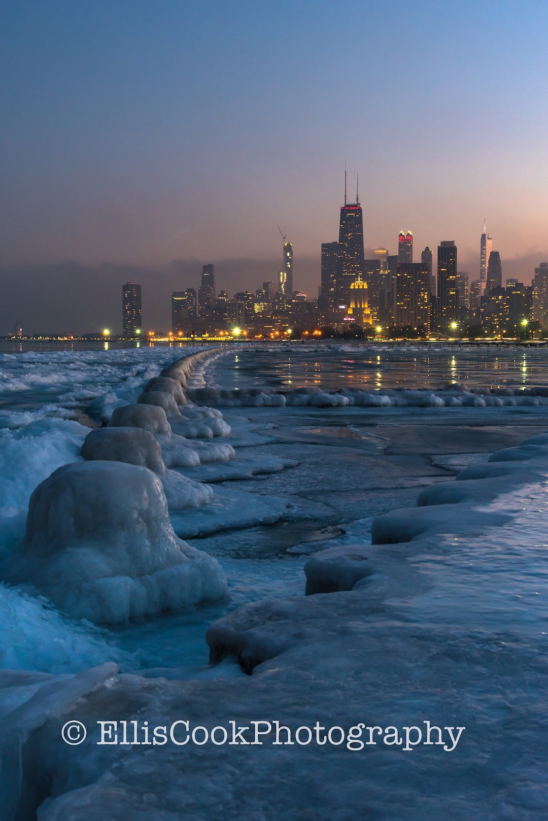 Frozen Chicago Skyline - Chicago, Illinois | Fine Art Photography ...