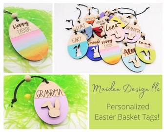 Personalized Easter Basket Tag