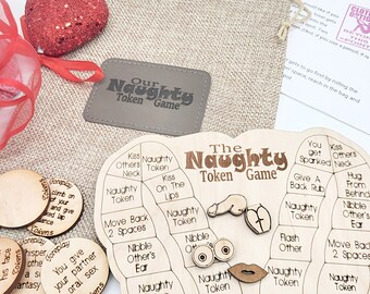 Naughty Token Game for Adults / Valentines gift for him or her / Personalisable date night gift / Kinky sexy fun gift / Birthday gift 4 him!