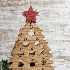 Personalized Wine Advent Calendar Tree: 12 Days of Christmas Decor