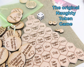 Naughty token foreplay game for Sweetest Day Valentines Day, date night game, couples fun, naughty gift for him her