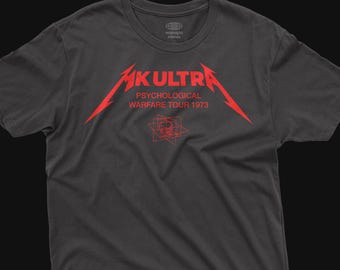 Camiseta MK Ultra de Controle Mental, Camiseta de Teoria da Conspiração, Sátira Política, Presentes de Conspiração