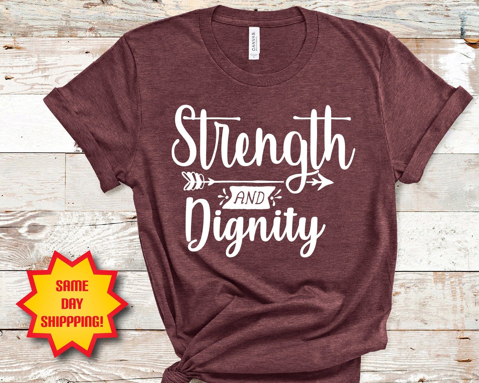 she is clothed in strength and dignity shirt