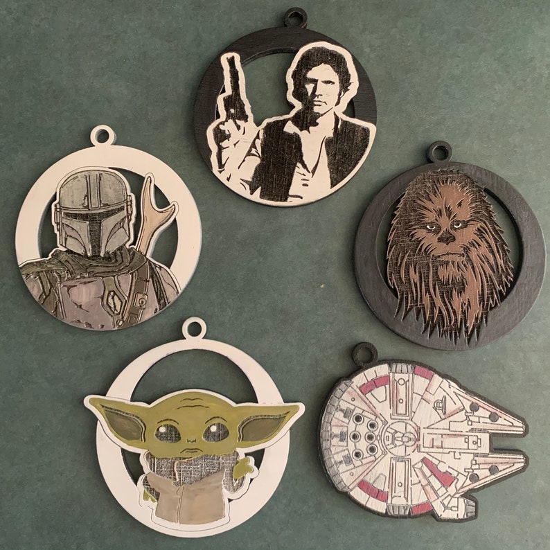 Star Wars Inspired Ornaments DIGITAL LASERCUT FILE Etsy