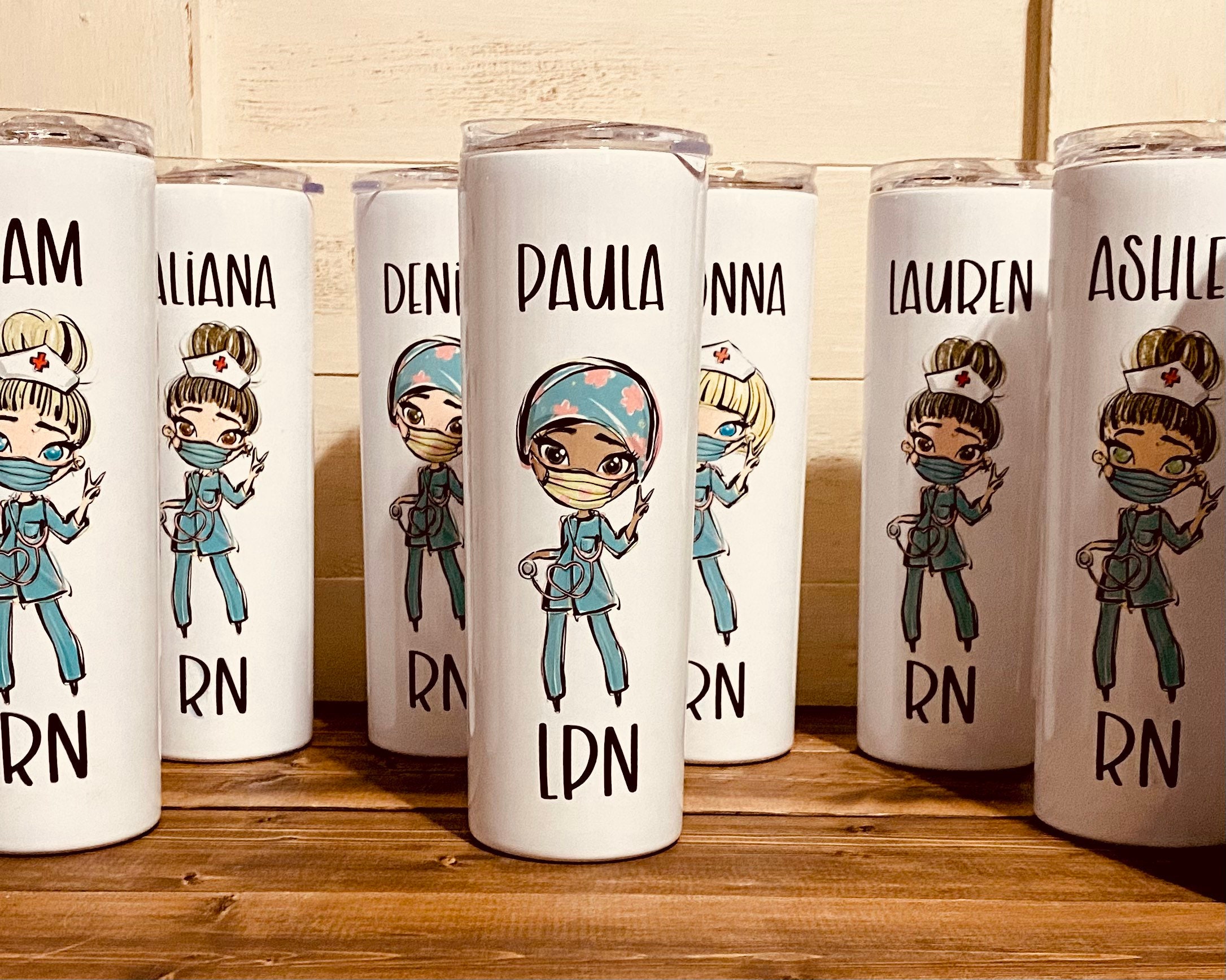 Nurse Appreciation 24 oz Skinny Tumbler Nurses Week Custom Etsy