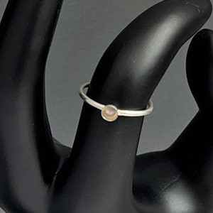 3MM BEZEL, 14 g PLAIN, Sterling Silver Ring Blank, Wholesale, bezel ring base, jewelry blank, Cabochon