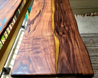 Custom Table or Bench from a Colorado Artist! – Handmade Steel & American Walnut