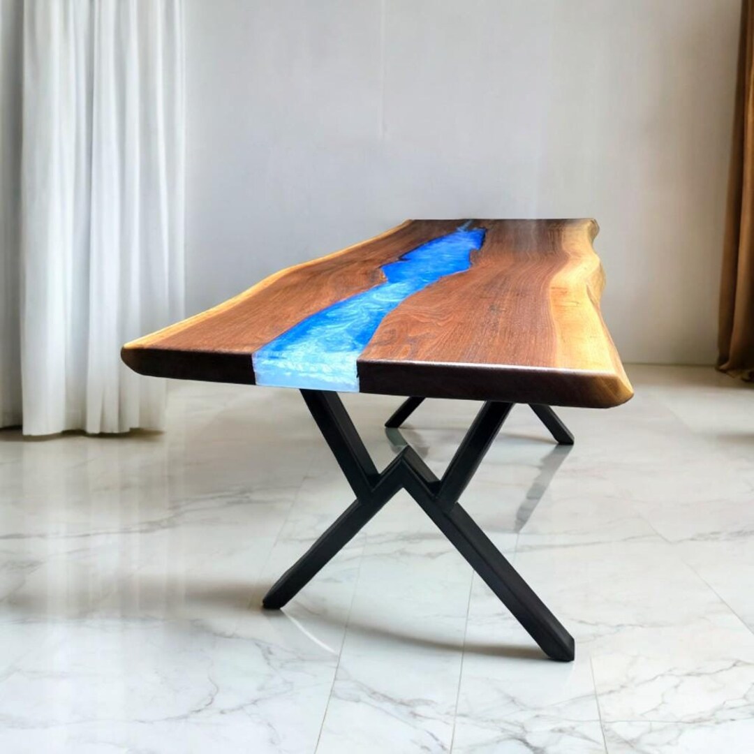 American Made Custom Tables - Epoxy River Table - Large Dining Room ...