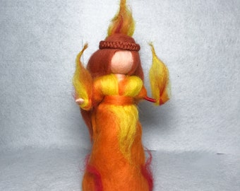 Summer Waldorf inspired Solar fairy. Litha Goddess. Brigid sun goddess aspect.