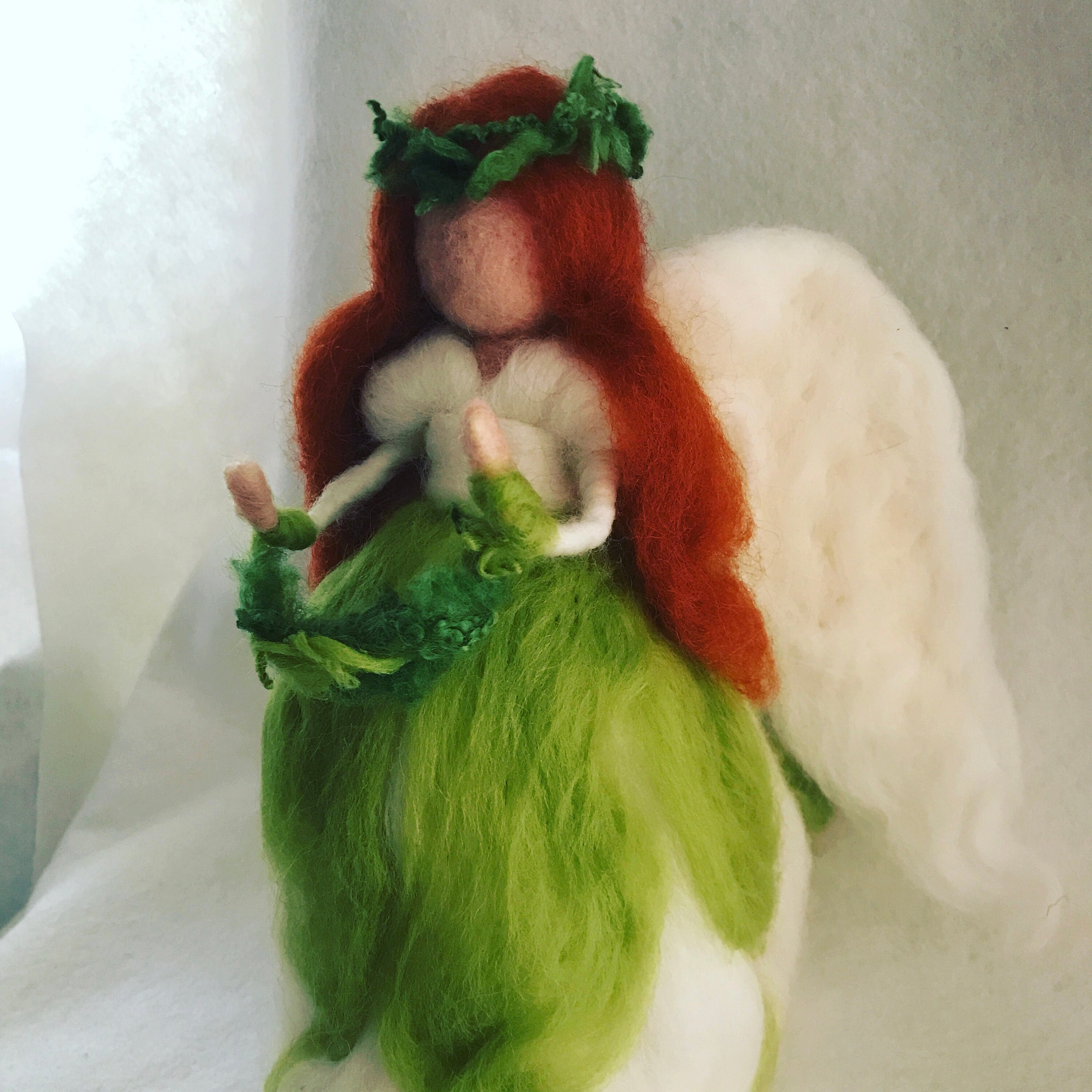 Christmas Fairy Tree Topper Needle Felt Waldorf Inspired Etsy