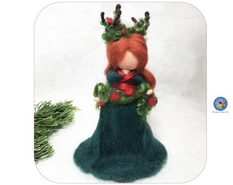 Elen of the ways Goddess, pagan tree topper, Yuletide tree topper.