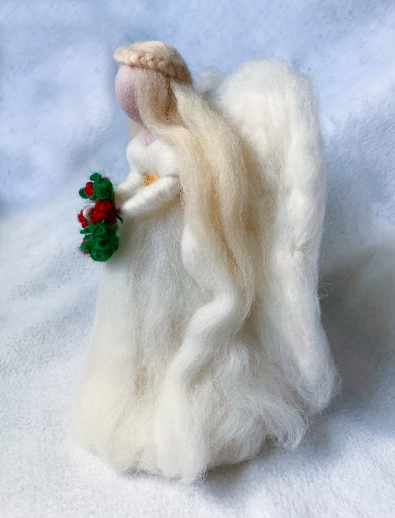 Needle Felted Angel Tree Topper/ Christmas Angel/ Waldorf Etsy