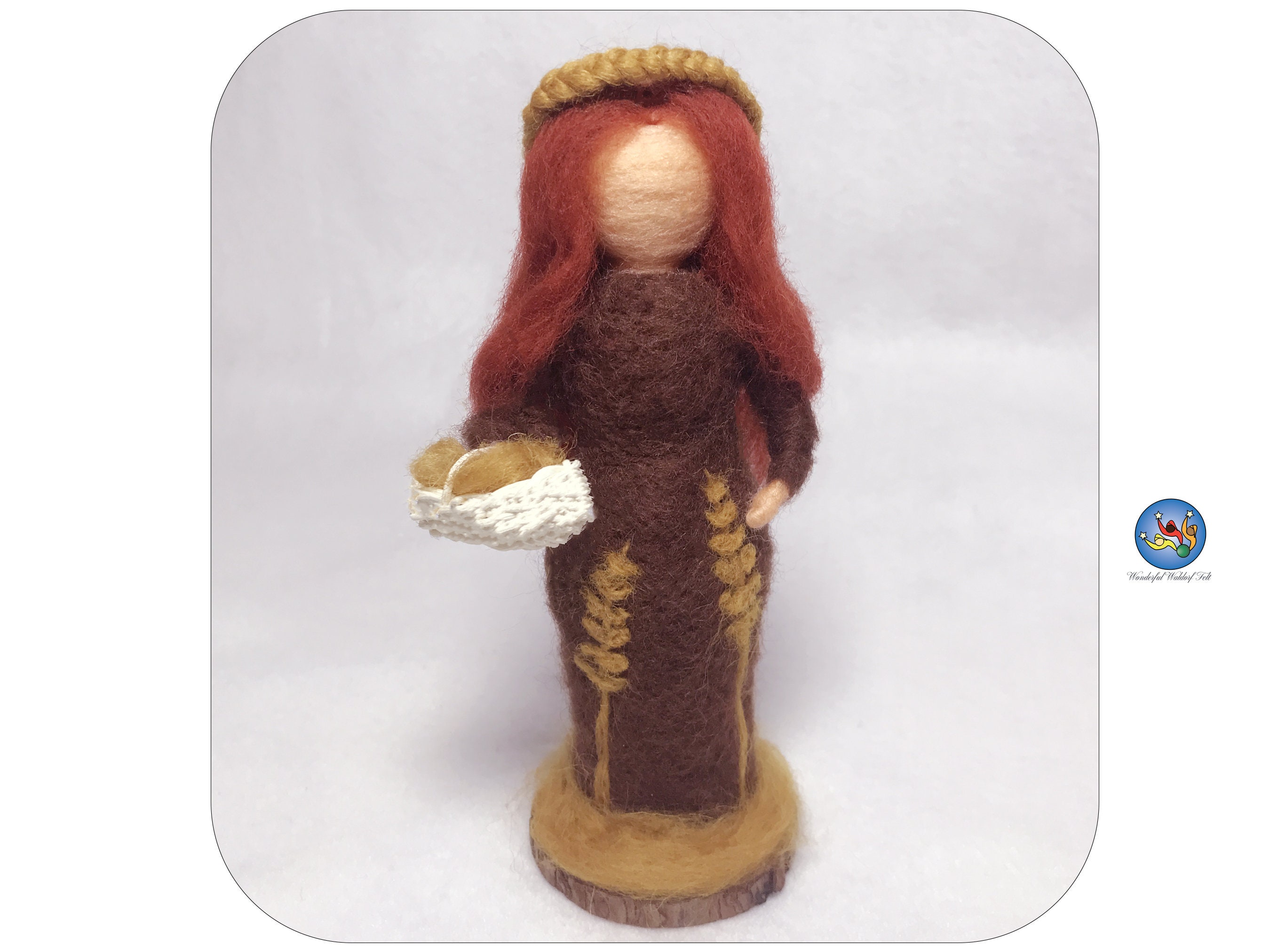 Harvest Queen Wheat Goddess Art Doll Fall