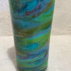 Any color Alcohol Ink Swirl Epoxy Tumbler