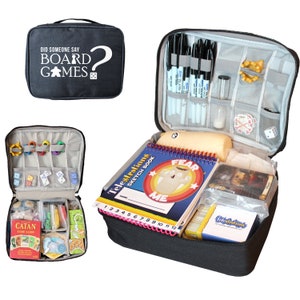 Brettspiel Reisetasche | Vatertagsgeschenk für Brettspiel-Enthusiasten | Würfel- und Teileaufbewahrung für Spiel-Bits | Tabletop Gamer Zubehör