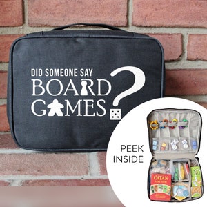 Spieltasche auf Reisen | Brettspiel Zubehör | Geschenk für Tabletop-Gamer | Tragetasche für Würfel, Komponenten und Spielfiguren