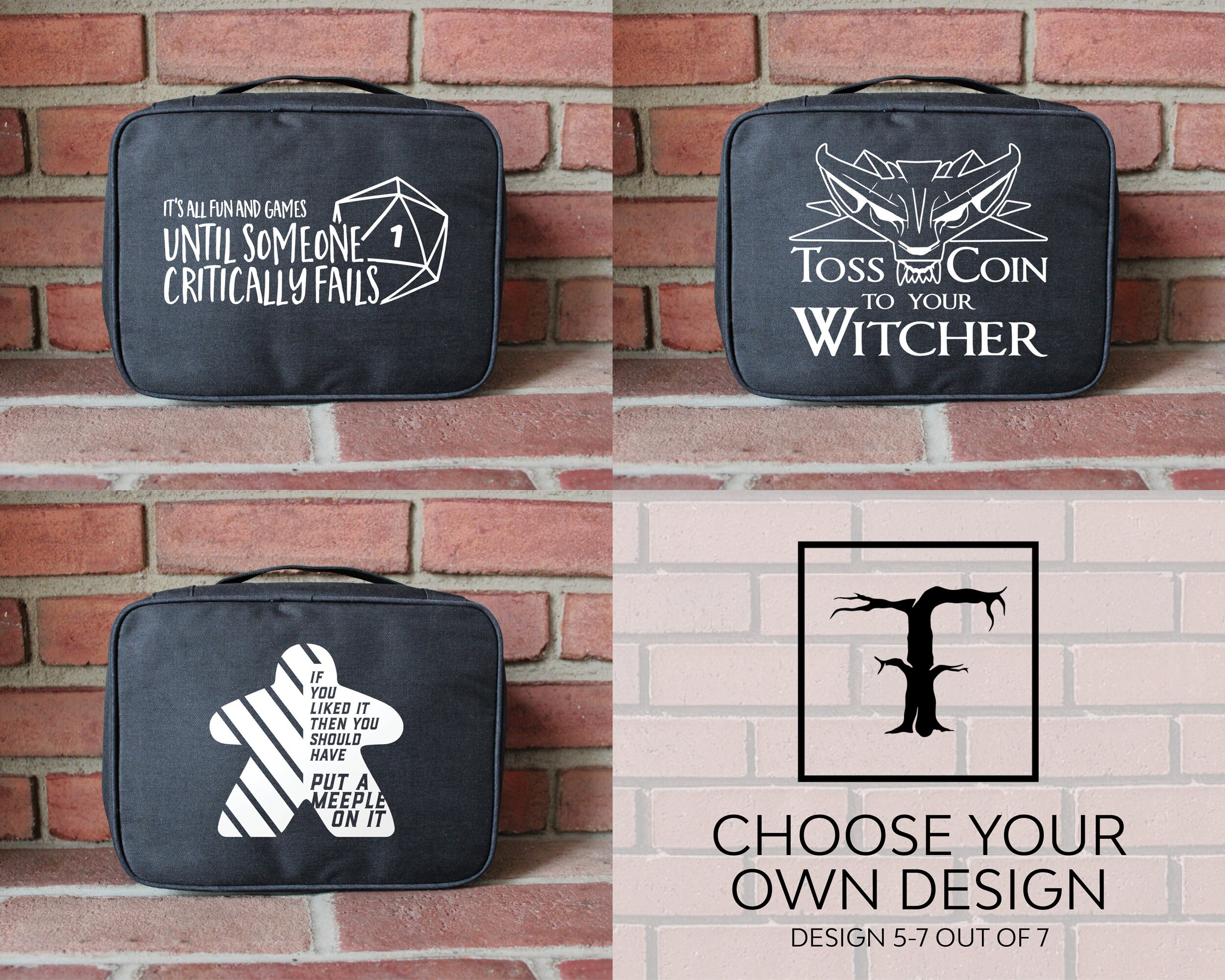 D&D Game Bag RPG Accessories Case D and D Storage Pouch Etsy