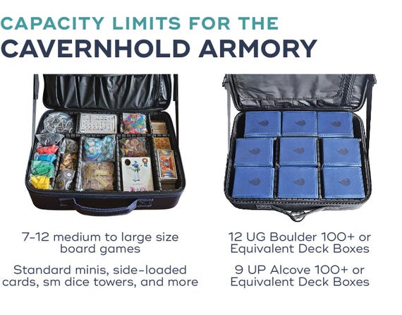 Modular TCG Travel Case | Cavernhold Armory: Card Game Bag for
