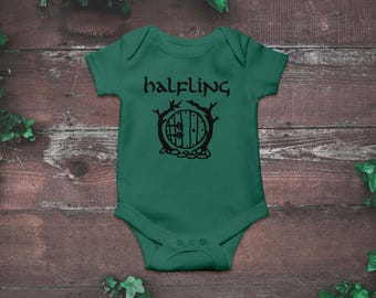 Halfling Onesies® Brand Baby Shirt | Toddler Photo Prop | Nerdy Infant Gifts | Circle Door Bodysuit
