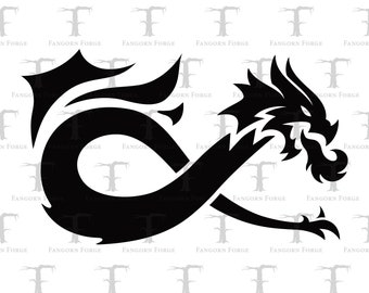 D&D Inspired Dragon Digital Download | Medieval Dragon SVG Design File for Laser Engraving, Cricut Die Cutting, Screenprinting, and Crafts