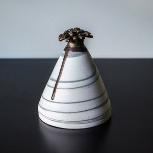 Party Hat Tea Light Holder Decorative Candle Cover Mantel Decor Stoneware Home Decor Figured Candle Holder image 1