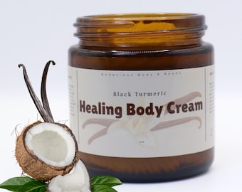 Black Turmeric Vanilla Whipped Body Butter | All-Natural, Vegan, Deeply Moisturizing