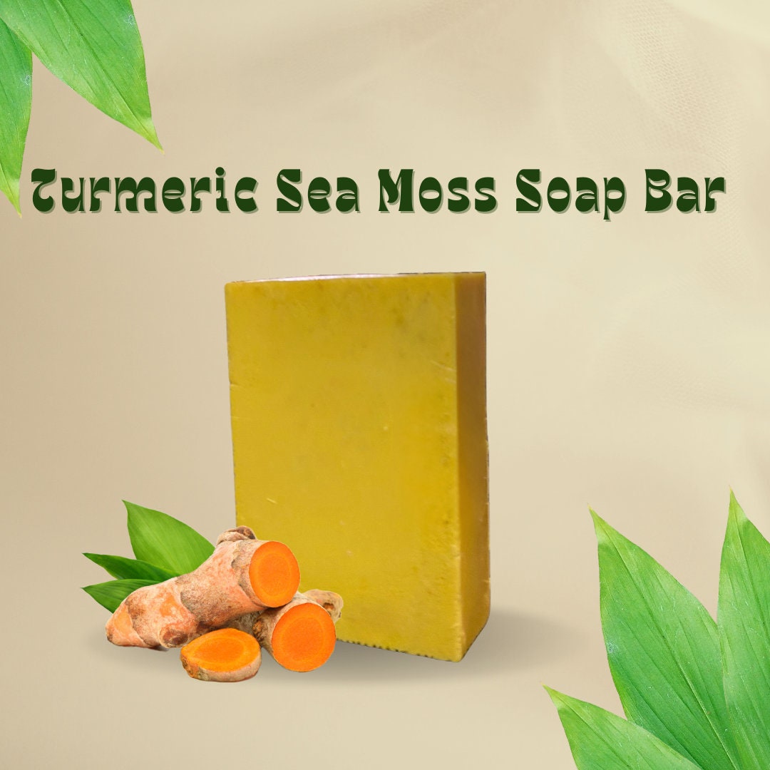Turmeric Seamoss Bar Skin Evening Natural Skincare Natural Handmade Soap Etsy UK
