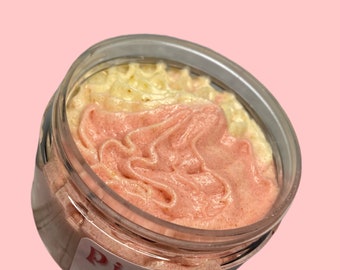 Pinkity Glow Foaming Scrub- Turmeric scrub , licorice root scrub, ginger scrub, dark spot remover