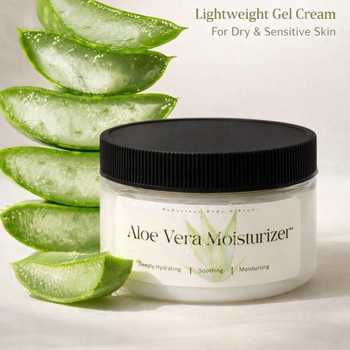 Aloe Vera Gel Cream Face Moisturizer | Lightweight Hydrating Soothing  Skincare - Etsy
